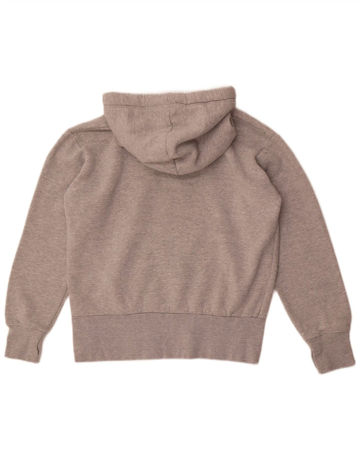 Bænk, grafisk hættetrøje til kvinder, UK 12 Medium Grey Flecked Bomuld