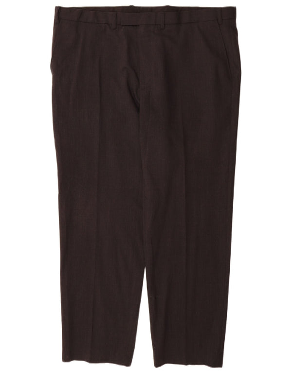 Marks & Spencer Herre Regular Fit Suit Bukser W42 L31 Grå uld