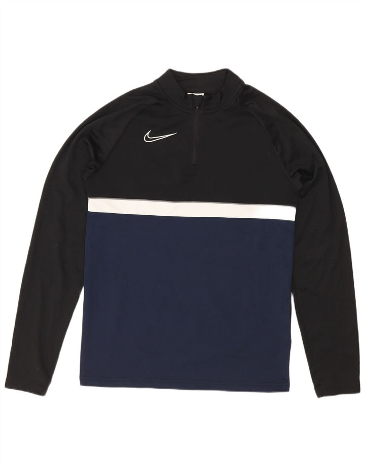 Nike Boys Dri Fit Pullover Træningsdragt Top 12-13 år Stor Sort
