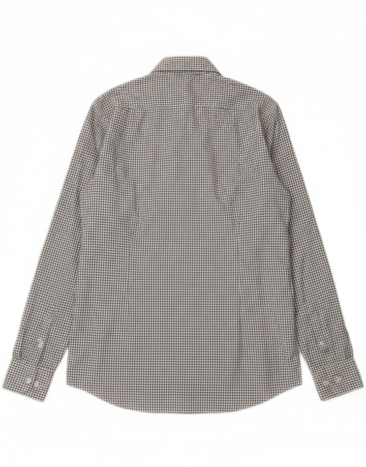 Hugo Boss Herre Slim Fit Skjorte Størrelse 38 15 Medium White Check