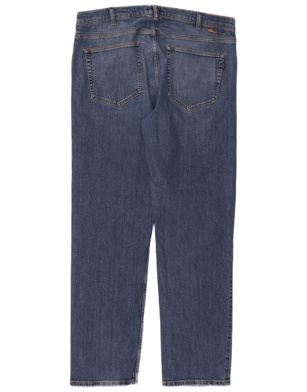 GANT Straight Jeans til mænd W38 L32 Blå Bomuld