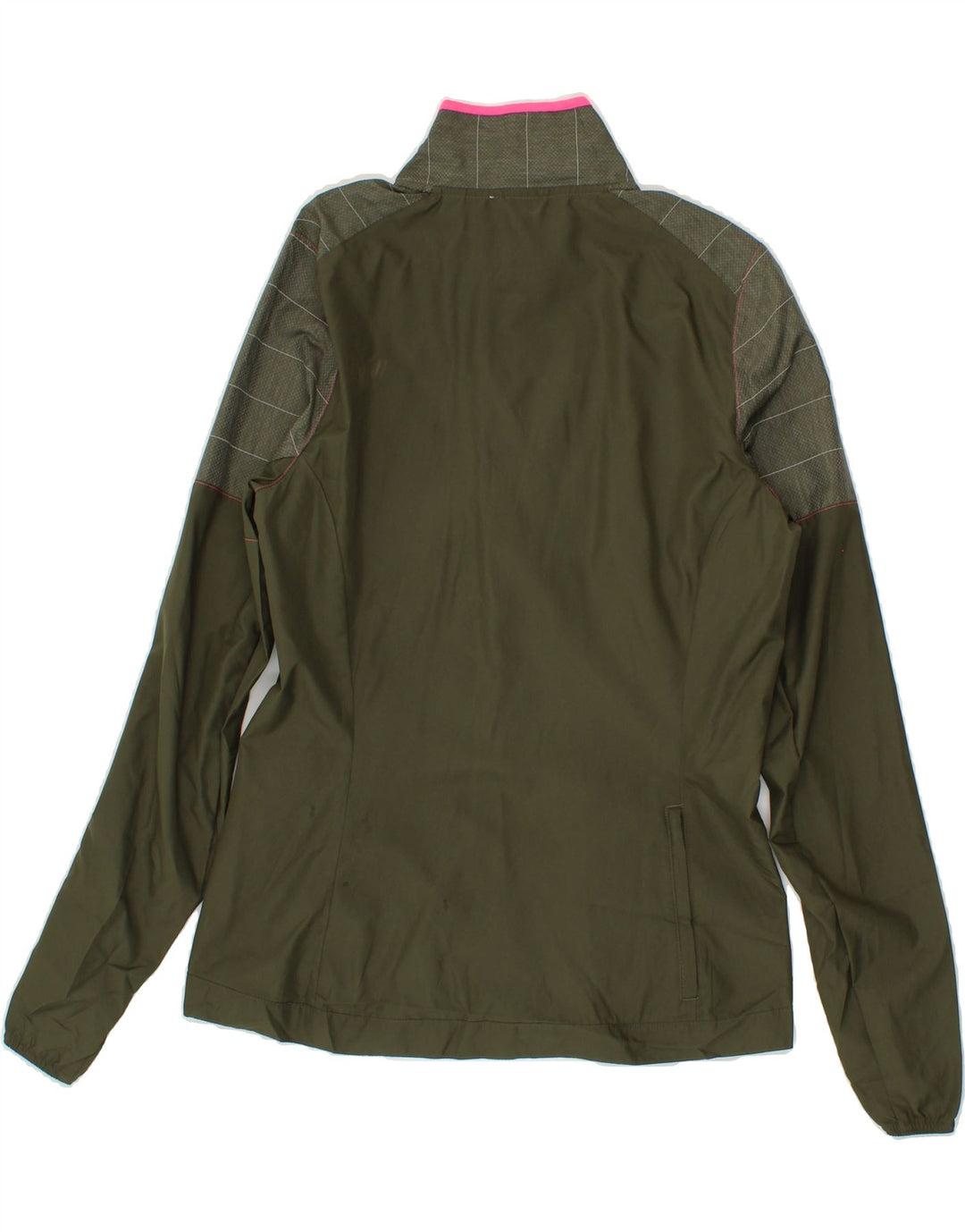 ADIDAS Womens Supernova Tracksuit Top Jacket UK 12 Medium Khaki Vintage Adidas and Second-Hand Adidas from Messina Hembry 