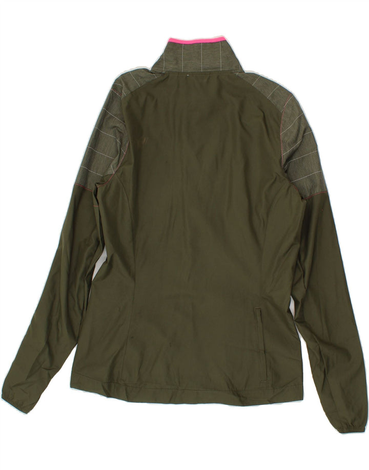 ADIDAS Womens Supernova Tracksuit Top Jacket UK 12 Medium Khaki Vintage Adidas and Second-Hand Adidas from Messina Hembry 