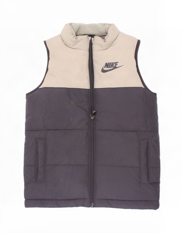 Nike Boys Polstret Gilet 4-5 år Small Black Colourblock Polyester
