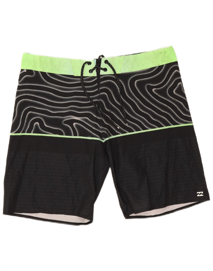 Billabong Badeshorts til mænd store sorte geometriske polyester