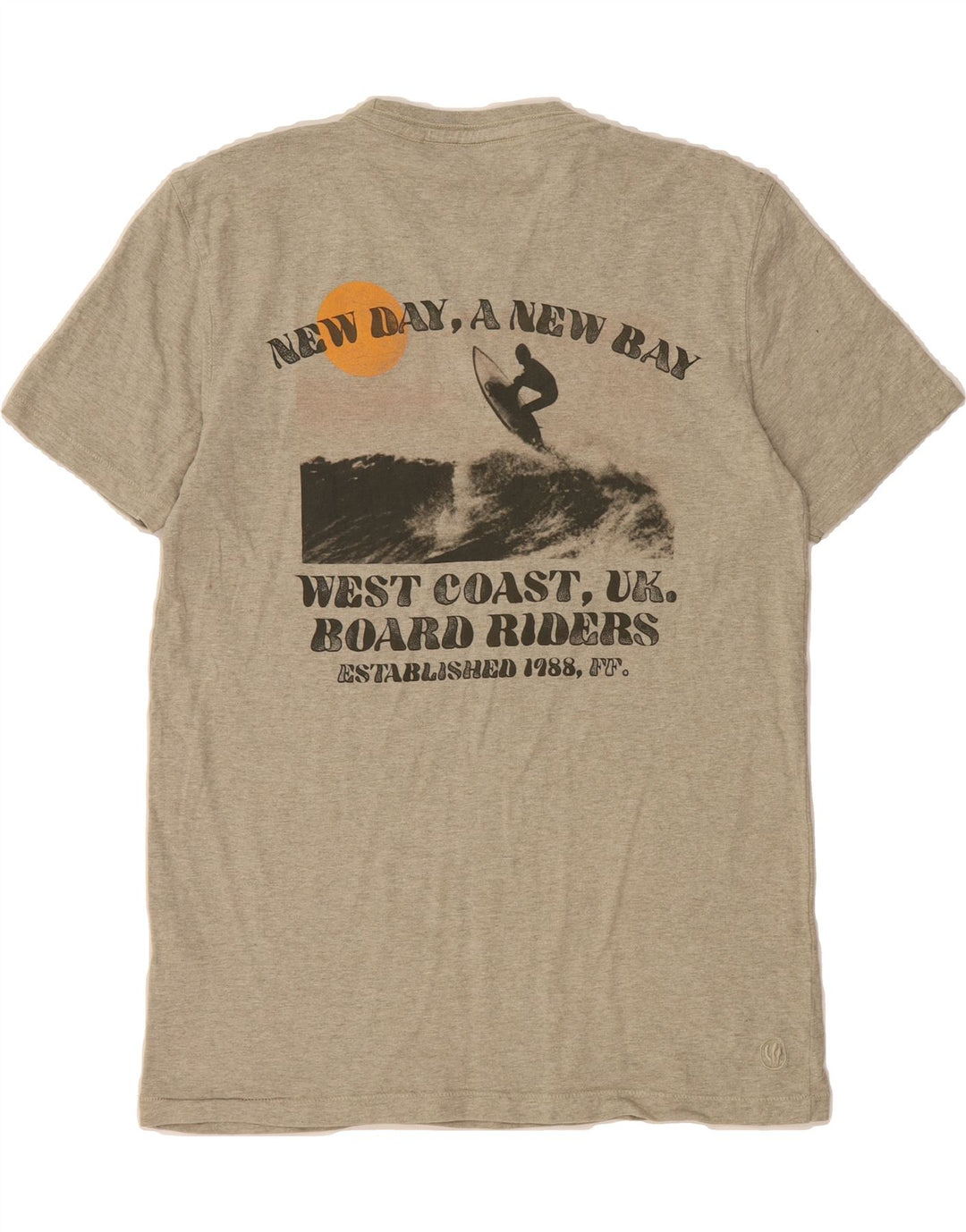 FAT FACE Mens Graphic T-Shirt Top Small Grey Cotton Vintage Fat Face and Second-Hand Fat Face from Messina Hembry 