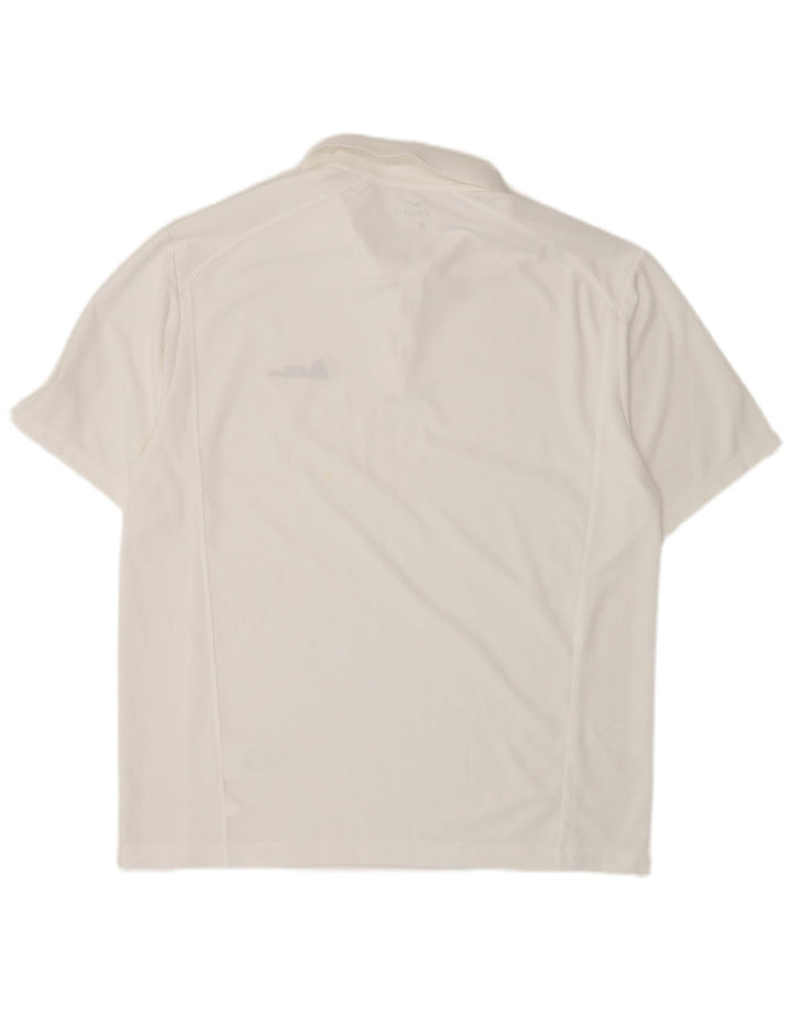 Nike Herre Dri Fit Polo Shirt Stor hvid polyester
