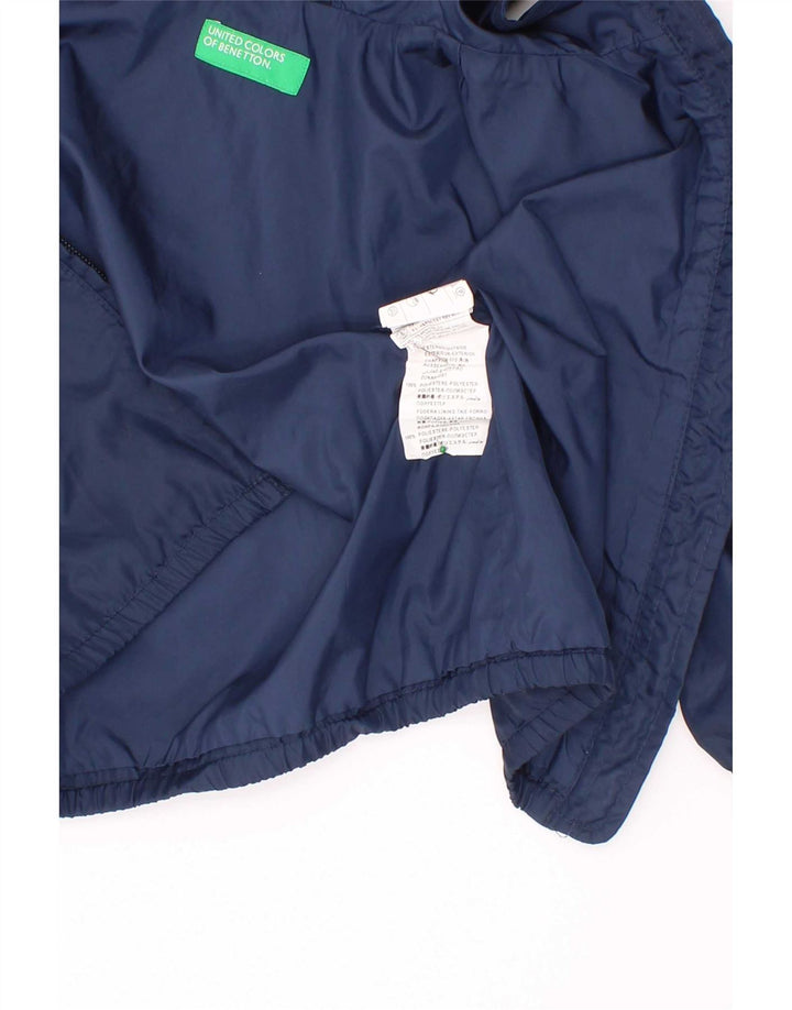 Benetton Baby Boys Regnjakke med hætte 18-24 måneder Navyblå polyester