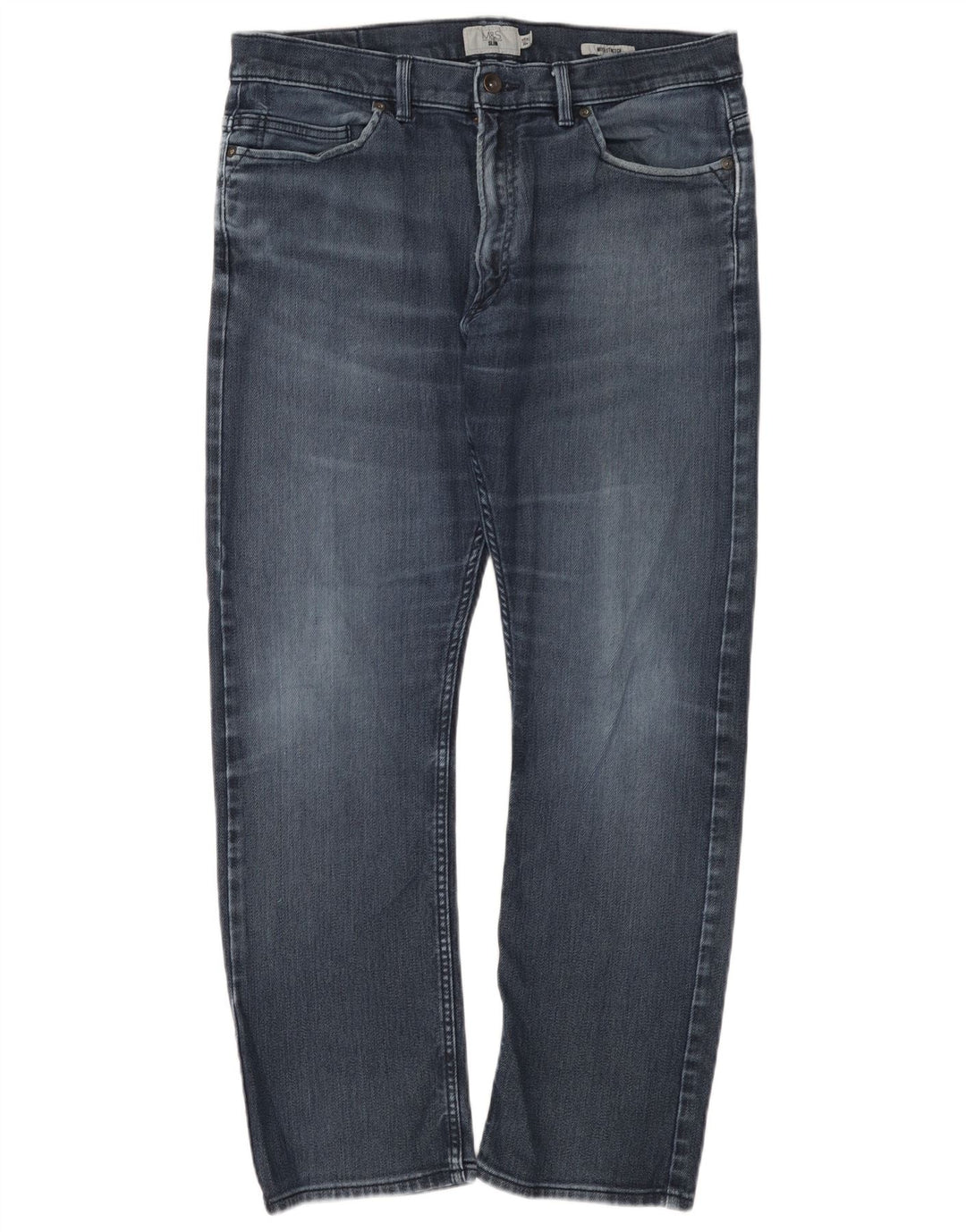 Marks & Spencer Herre Slim Jeans W36 L31 Blå Bomuld