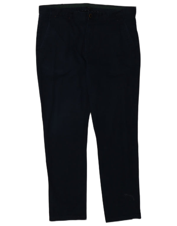 Zara Herre tilspidsede Chinobukser EU 44 Large W34 L29 Marineblå Bomuld