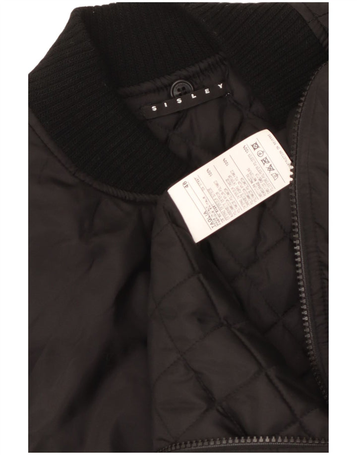 Sisley Mens Polstret Gilet IT 46 Lille sort polyamid