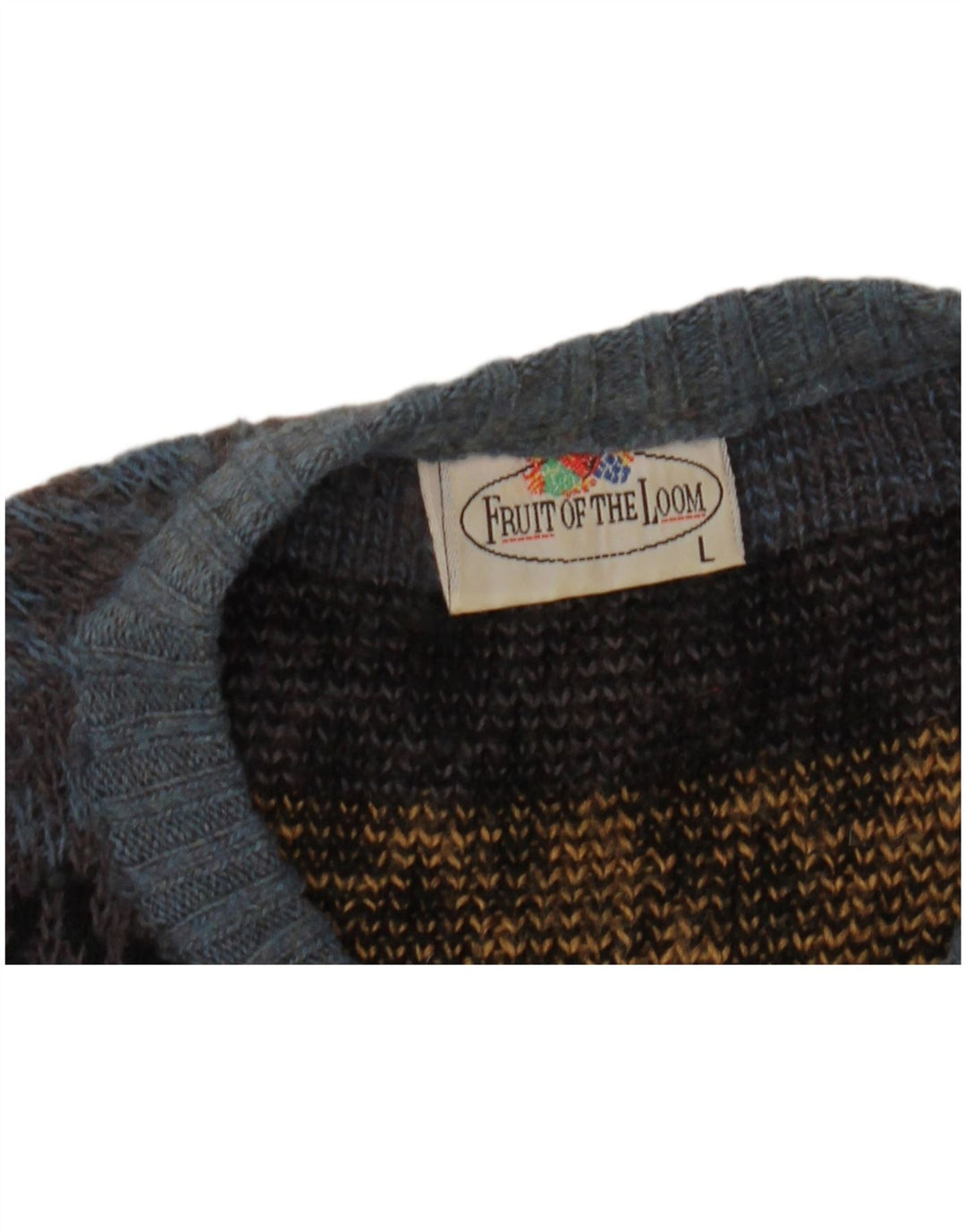 Fruit Of The Loom Herre Crew Neck Jumper Sweater Stor Flerfarvet