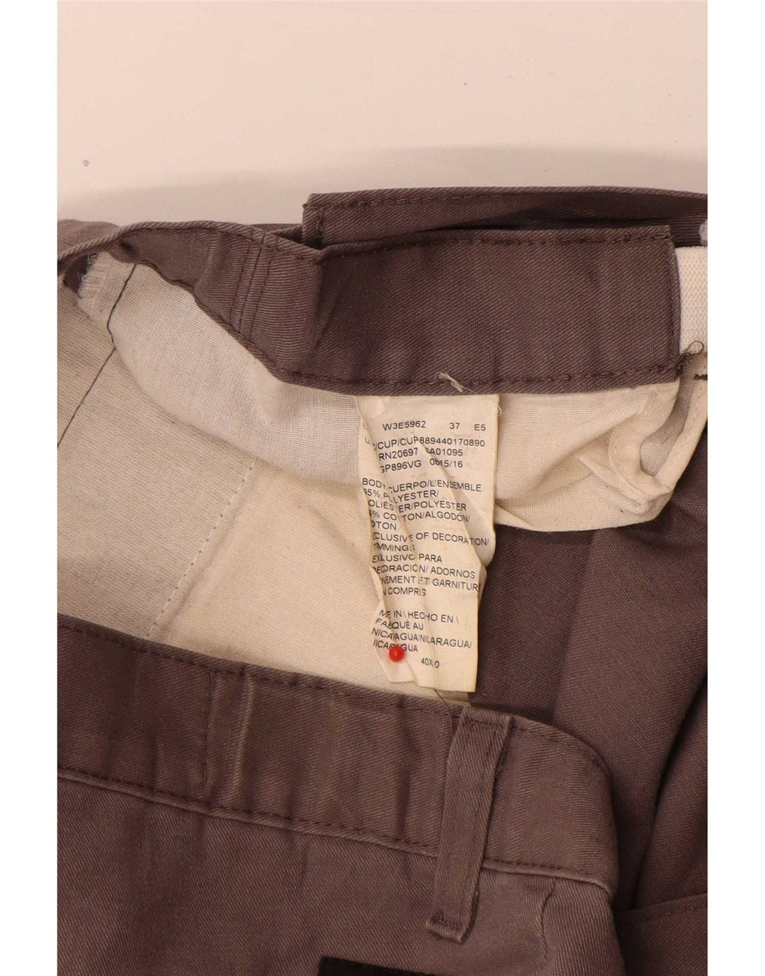 Dickies Herre Straight Cargo Bukser W40 L30 Grå Polyester