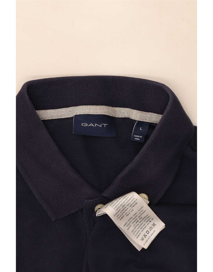 Gant Polo Shirt til mænd Stor marineblå bomuld