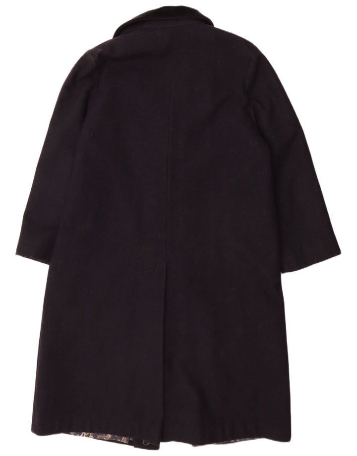 Vintage oversize overfrakke til kvinder UK 14 Medium Navy Blue