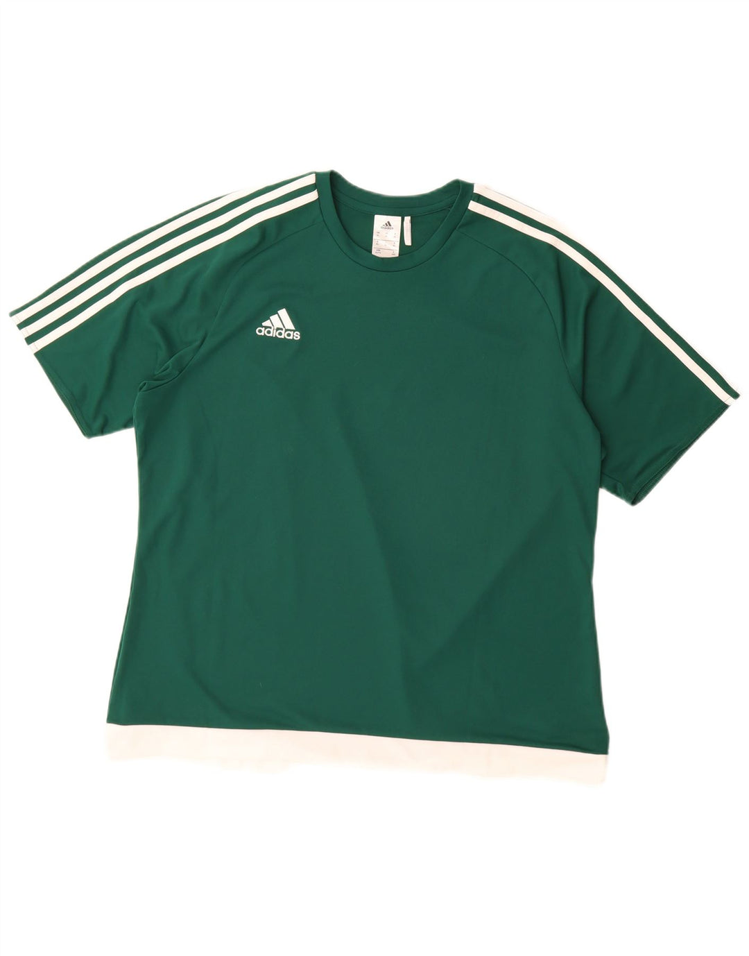 Adidas Herre Climalite T-Shirt Top XL Grøn Colourblock Polyester