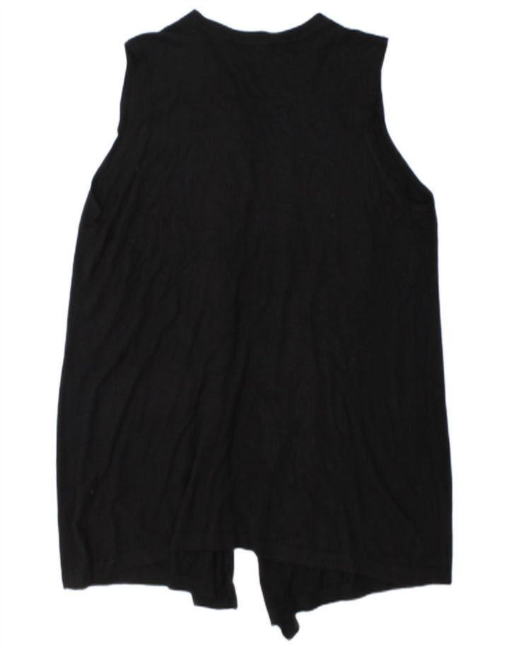 Marks & Spencer Dame Longline Cardigan Sweater UK 14 Medium Black