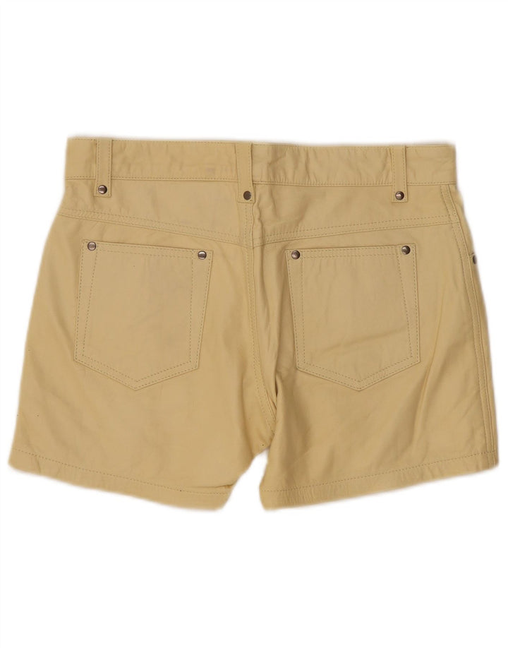 Vintage Læder Læder Shorts W33 store gule Læder