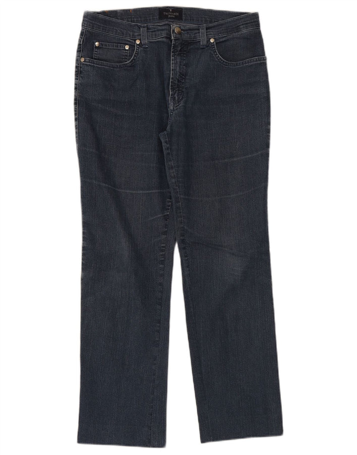 Trussardi lige jeans til kvinder W30 L28 marineblå bomuld
