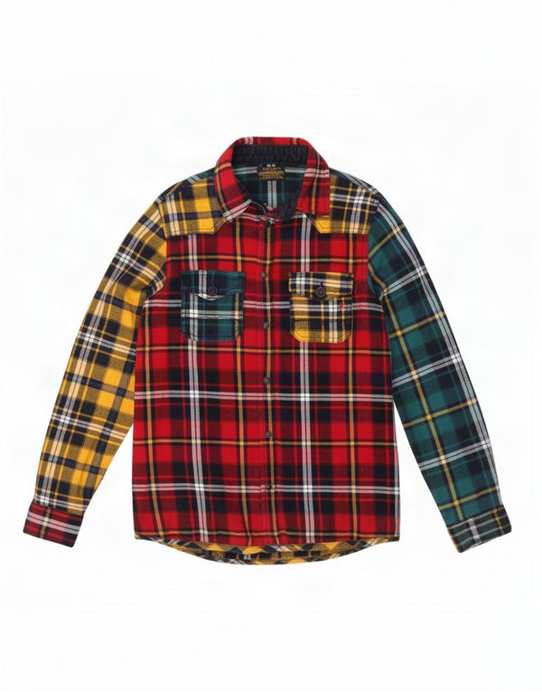 Replay Boys Flanellskjorte 11-12 år Flerfarvet Plaid Bomuld