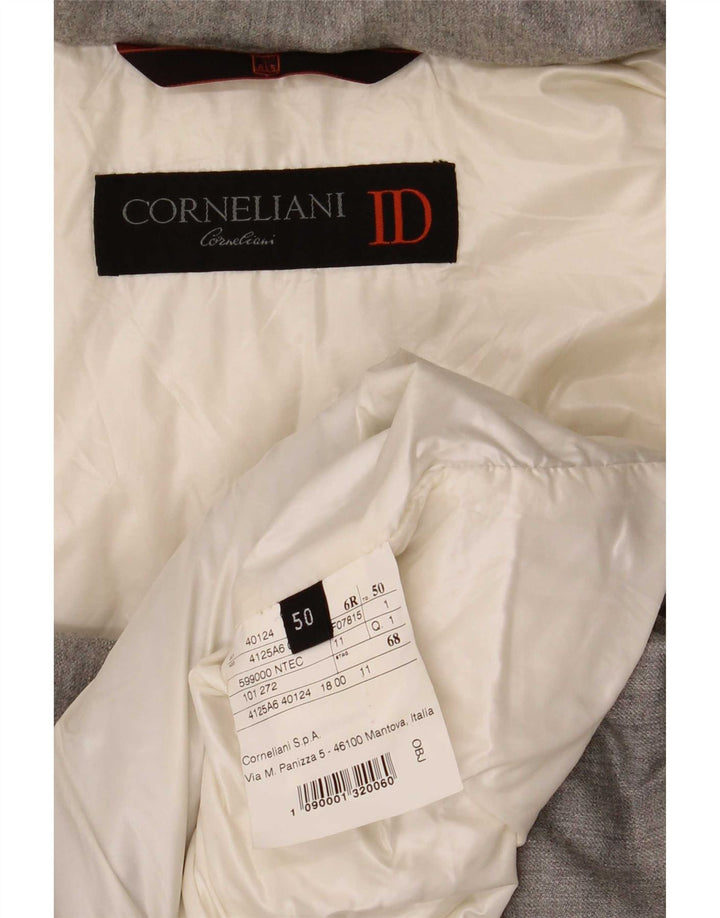 Corneliani Herre polstret jakke IT 50 Stor Grå Polyamid