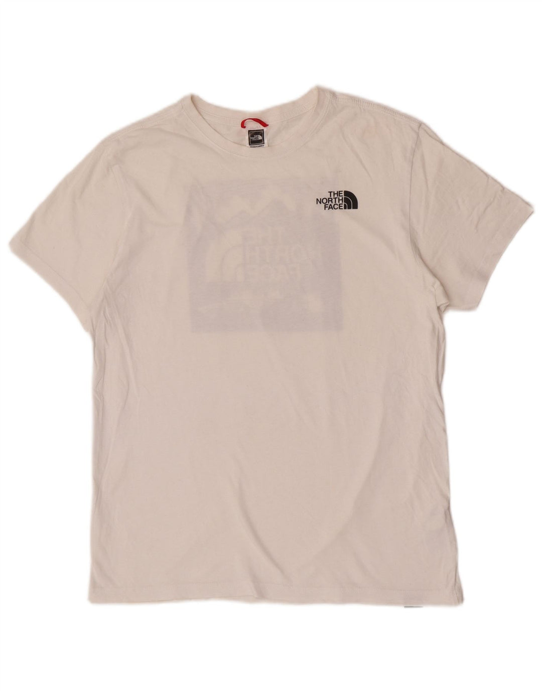 The North Face Herre grafisk T-shirt Top Medium Hvid Bomuld