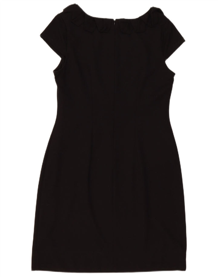 Marks & Spencer Womens Sheath Dress UK 14 Large Black Polyester