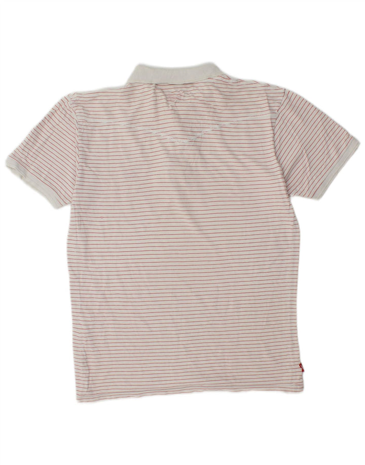 LEVI'S Poloshirt til mænd Medium hvid nålestribe