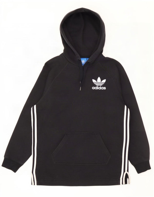 Adidas Herre Grafisk Loose Fit Hoodie Jumper XS Sort Bomuld