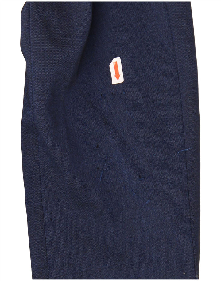 Zara Herre 2-knaps blazerjakke EU 46 Lille marineblå polyester