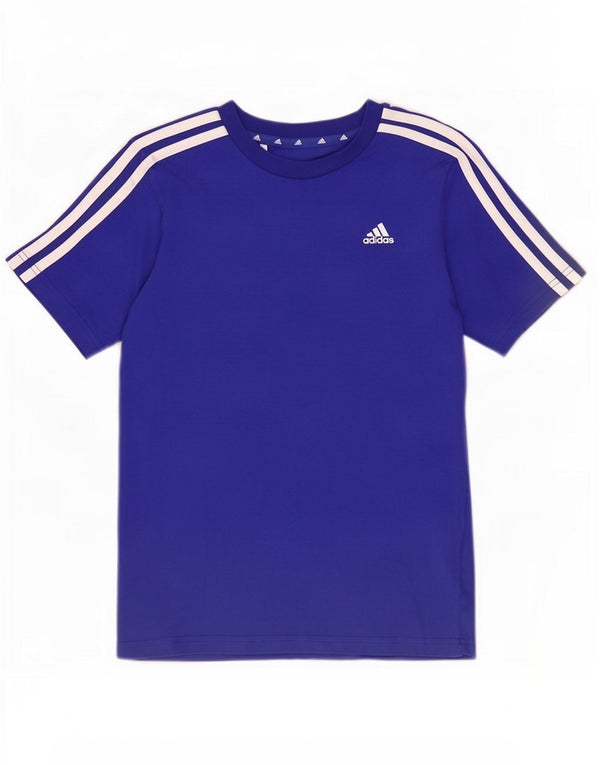 Adidas Boys T-Shirt Top 11-12 år Blå Bomuld