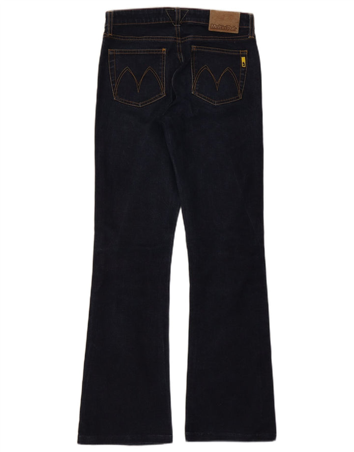MELTIN' POT Dame Bootcut Jeans W26 L29 Marineblå Bomuld