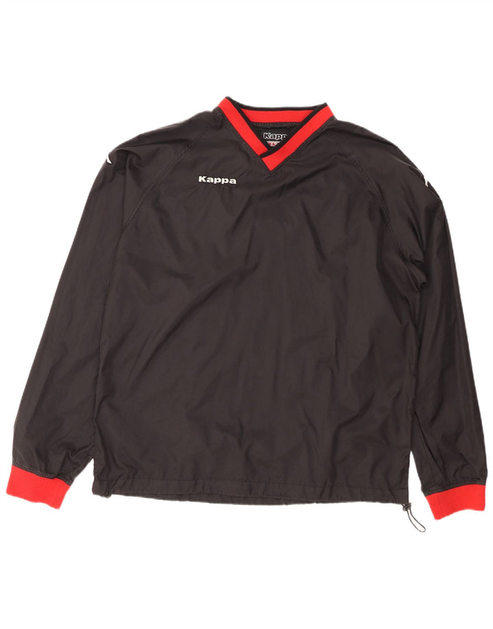 KAPPA Herre Pullover Træningsdragt Top 2XL Sort Colourblock Polyester