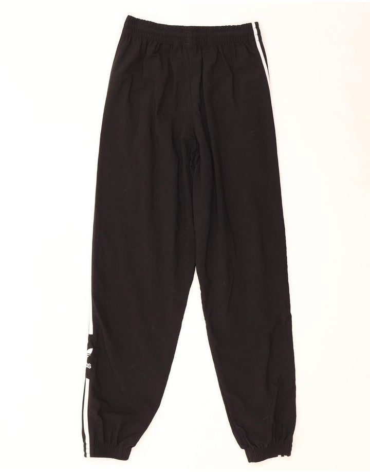 Adidas Graphic Tracksuit Bukser til kvinder Joggers UK 8 Small Black Polyester