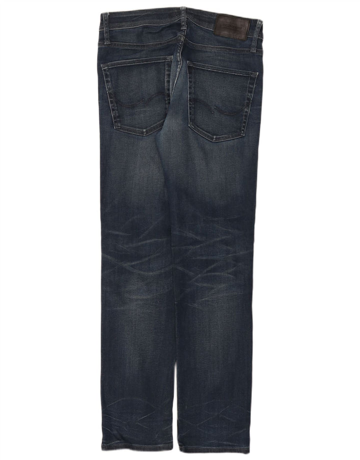 Jack & Jones Straight Jeans til mænd W32 L32 Blå Bomuld