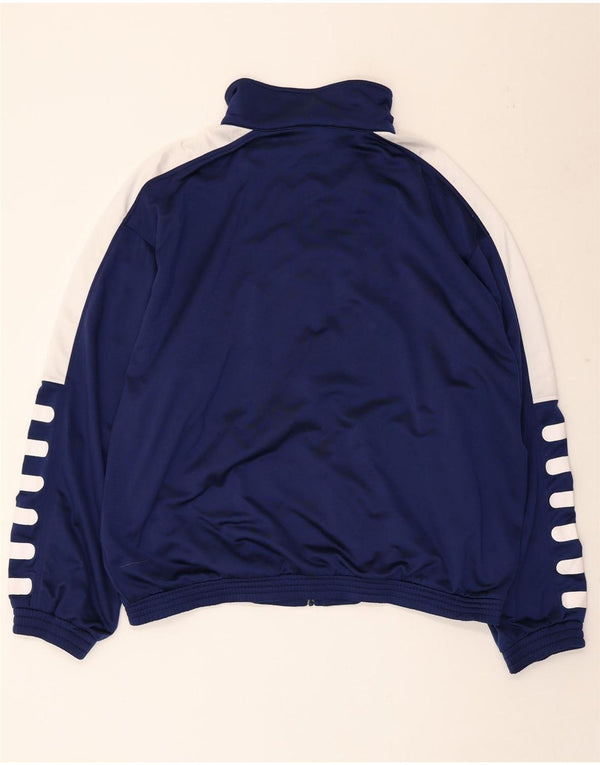FILA Grafisk træningsdragt til mænd Topjakke 2XL Marineblå Colourblock Polyester