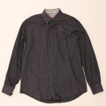 IZOD Mens Flannel Shirt Medium Grey Vintage Izod and Second-Hand Izod from Messina Hembry 