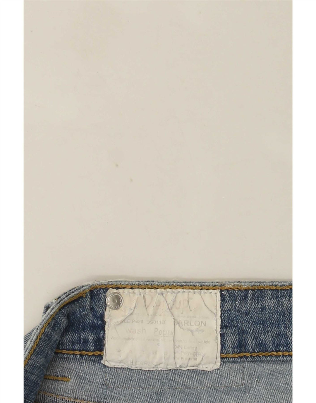 Dondup Dame Slim Jeans W28 L27 Blå Bomuld