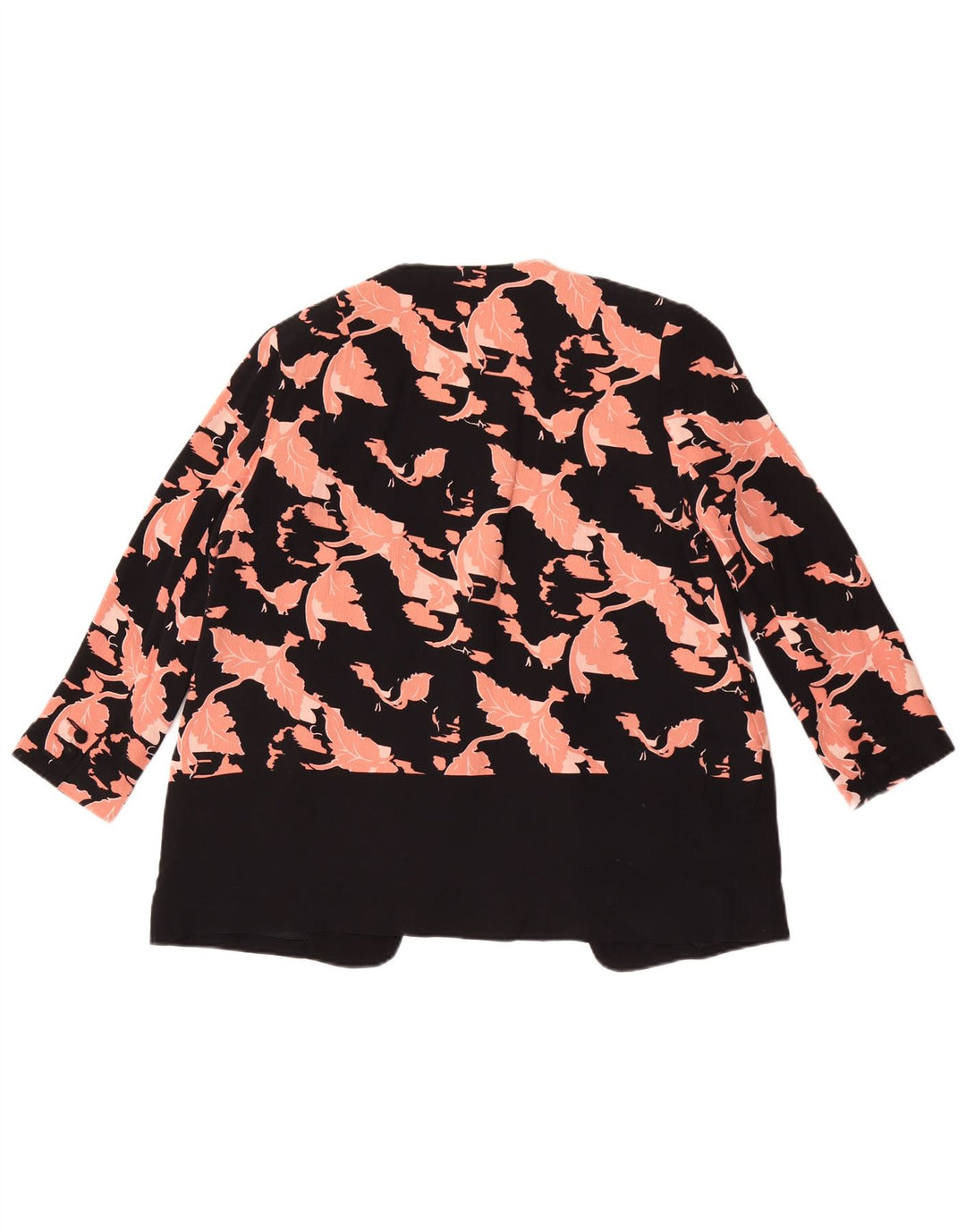 French Connection Dame Loose Fit Blazer Jacket UK 8 Small Black Floral