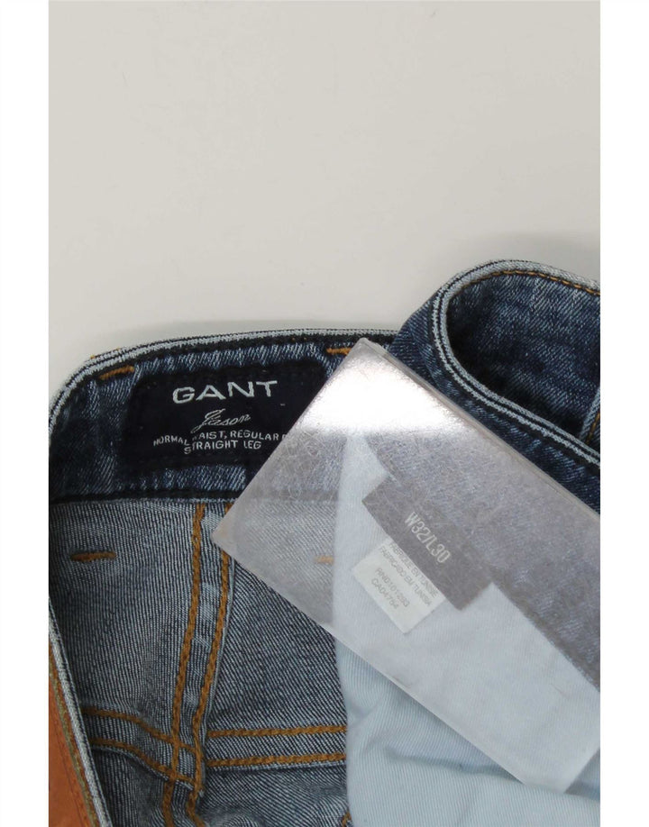 Gant Herre Regular Fit Straight Jeans W32 L30 Blå Bomuld