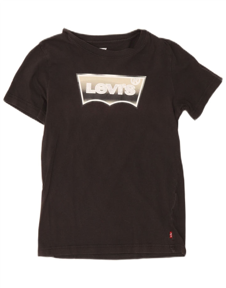 Levi's Boys Grafisk T-Shirt Top 11-12 år Sort Bomuld