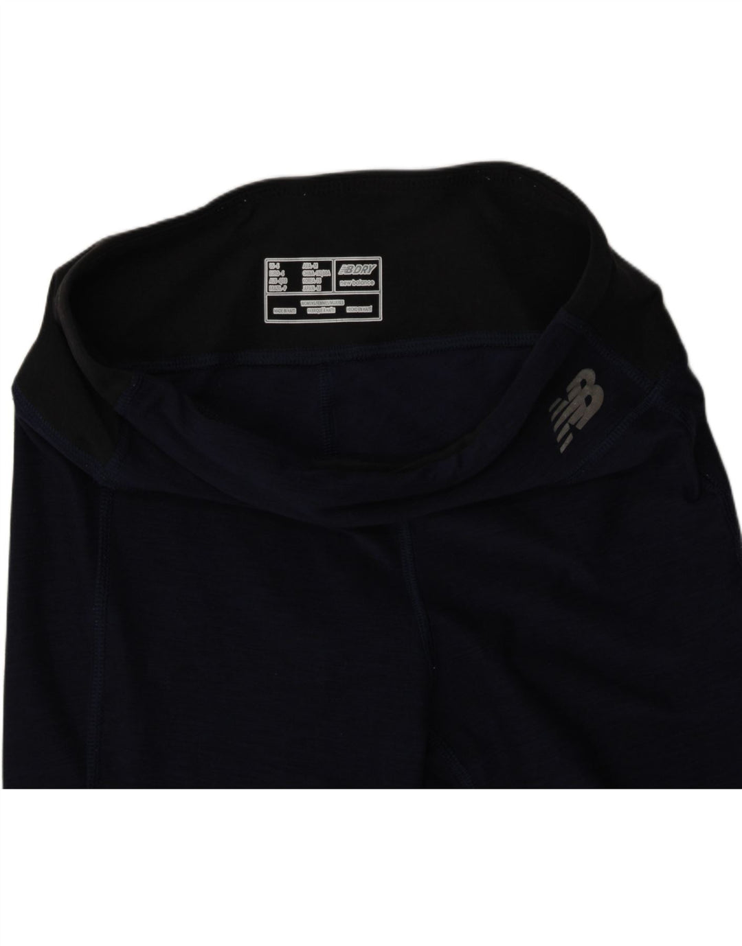 NEW BALANCE Womens Leggings UK 10 Small  Navy Blue Polyester Vintage New Balance and Second-Hand New Balance from Messina Hembry 