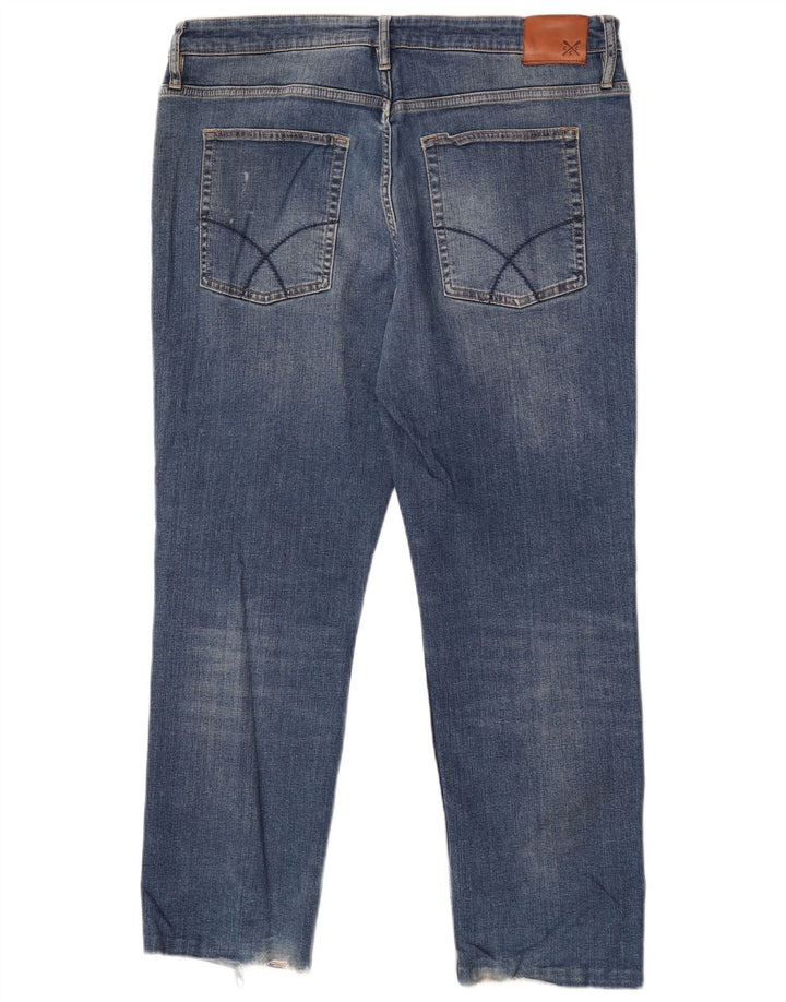 Besætningstøj Herre Regular Straight Jeans W38 L27 Blå Bomuld