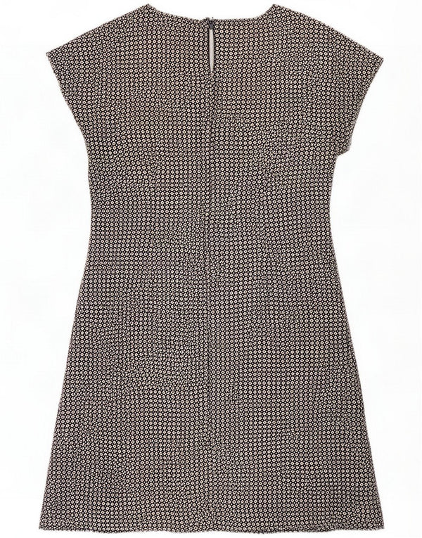 Conte of Florence Womens Basic Dress UK 18 XL Black Geometric Viscose