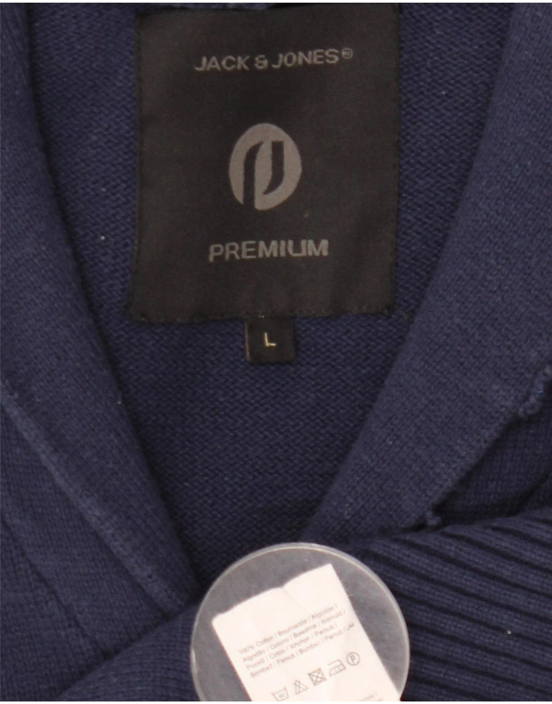 Jack & Jones herre cardigan sweater Stor marineblå bomuld