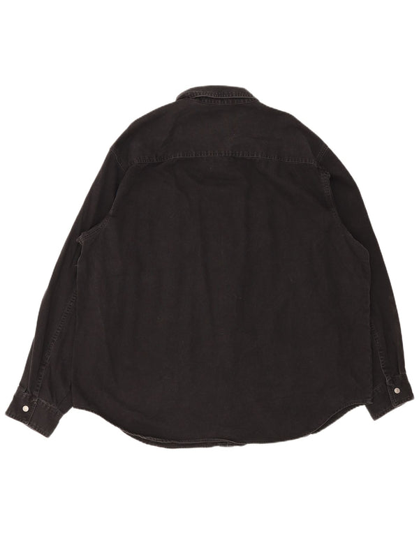 Levi's Denimskjorte til mænd 2XL sort bomuld