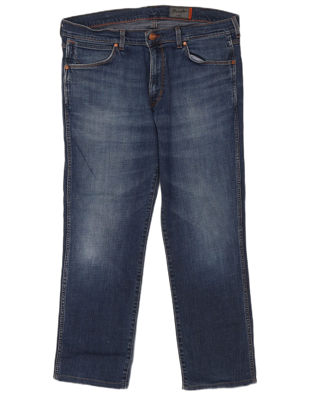 Wrangler Straight Jeans til mænd W38 L29 Marineblå