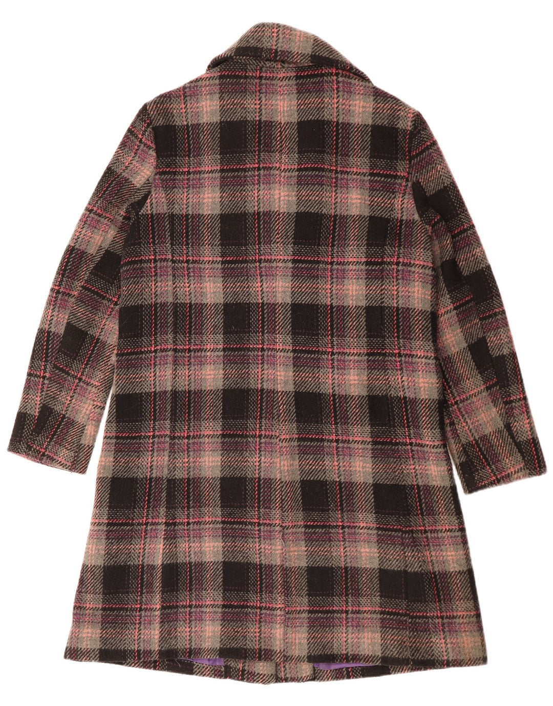 Paco Dame Overfrakke UK 18 XL Flerfarvet Plaid Polyester