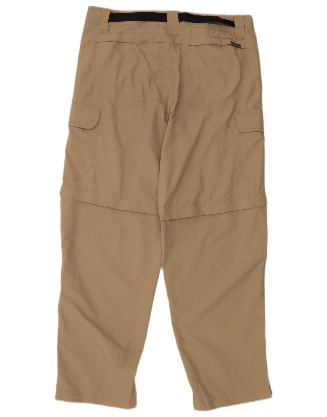 EDDIE BAUER Straight Cargo Bukser til mænd W34 L30 Beige Nylon