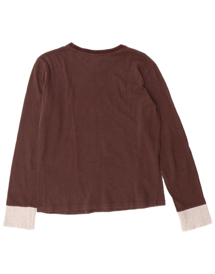 CONVERSE Piger Grafisk Top Langærmet 13-14 År Stor Brun Bomuld